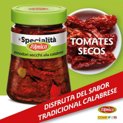 Вяленые томаты по-КАЛАБРИЙСКИ в стеклянной банке 280 гр, Италия