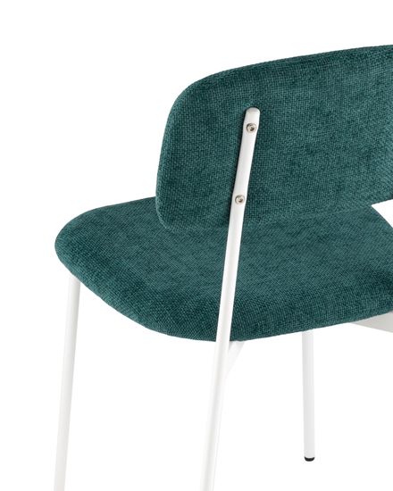 Стул Chao темно-зеленый белые ножки 4 шт.