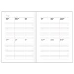 Ежедневник недатированный BG А5, 160 л, обложка твёрдая, бордовый