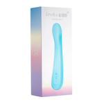 Голубой вибратор 18см для стимуляции зоны G Iroha Fit+ Aonami SMF-01