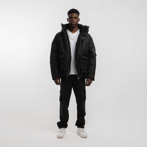 Пуховик "DD23" Черная - фото 2