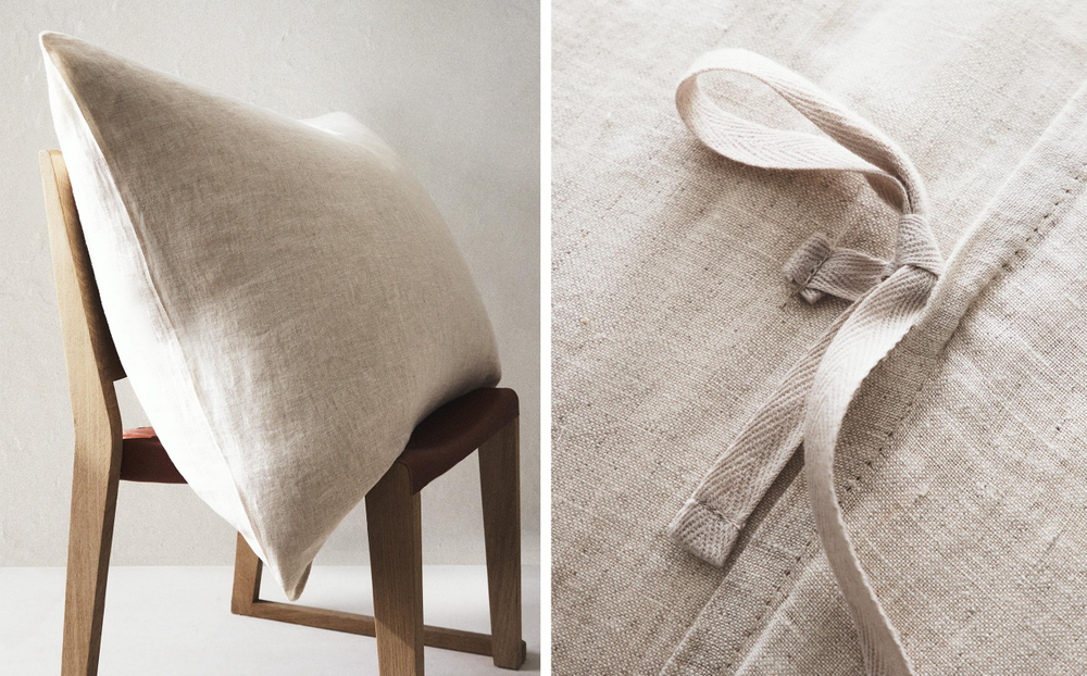 Zara Home наволочка декоративная из льна, светло-бежевый, 70x90 см · 3150/008