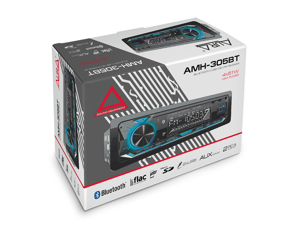 Автомагнитола Aura AMH-305BT