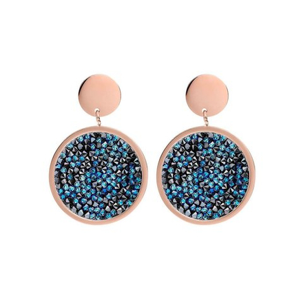 Серьги Qudo Tirano Bermuda blue 303705 BL/RG
