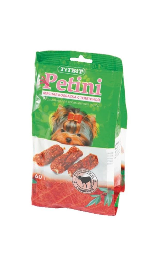 Колбаски Petini с телятиной - пакет 60г 002643