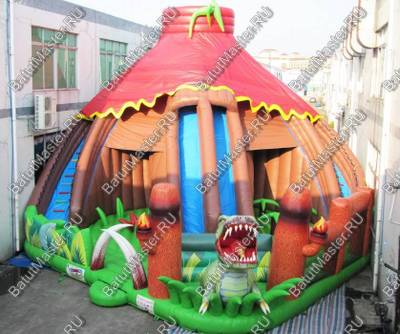 Надувная горка "Логово динозавра"