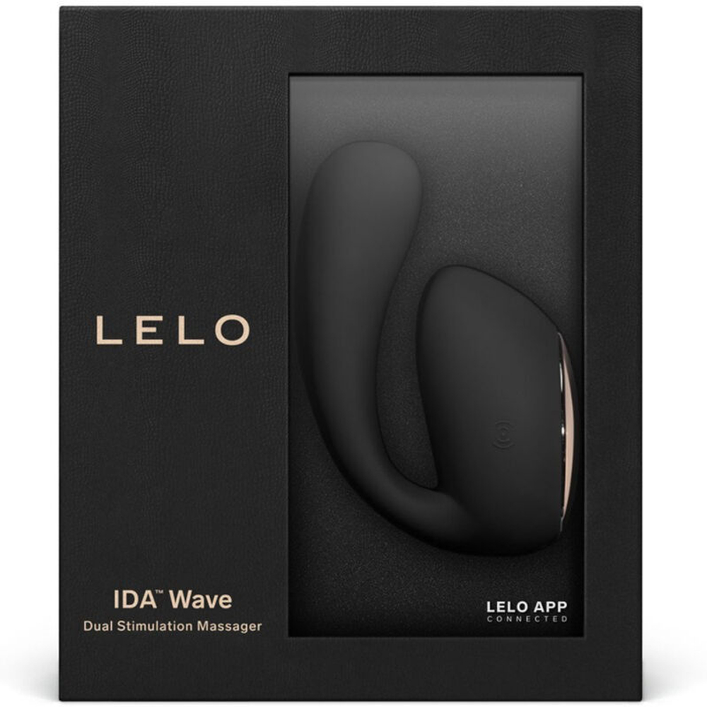 Lelo - Ida Wave Black - Вибромассажер с управлением через приложение, 9.3 см (чёрный)