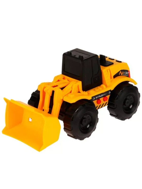 Игрушечный транспорт Бульдозер детский звук свет 16,5 см