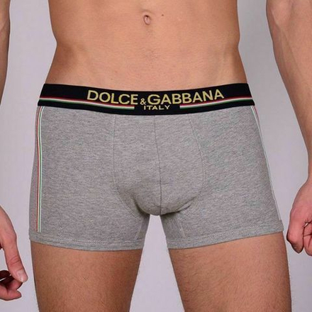 Мужские трусы боксеры серые Dolce Gabbana Italy Boxer