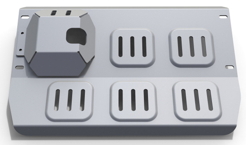 Защита переднего дифференциала Rival для Suzuki Jimny IV (V - 1.5) 2019-н.в., штампованная, алюминий 6 мм, с крепежом, 2333.5528.1.6