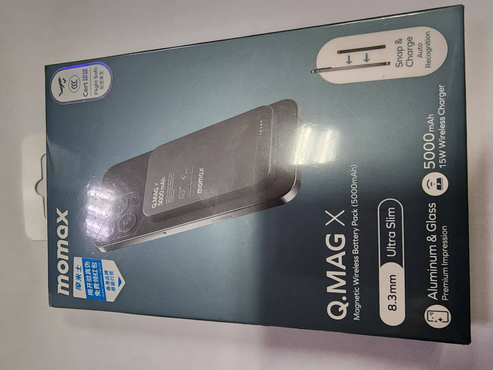 Портативный акк. Momax 5000mah Q.MAG X   (Black)