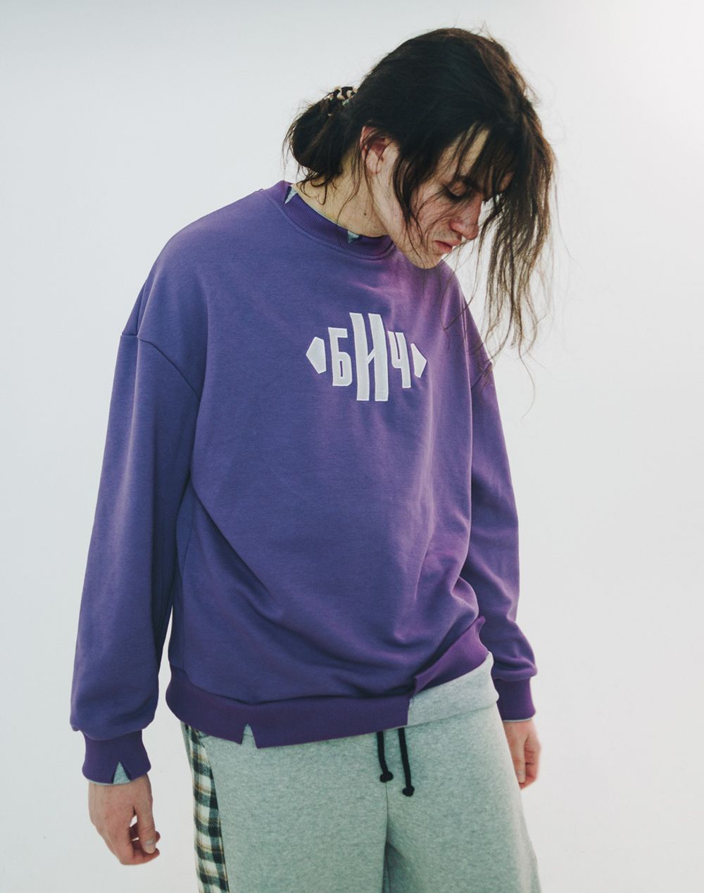 Толстовка Vintage Фиолетовая