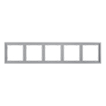 Рамка пластиковая VOLTUM S70 на 5 постов, (серый)