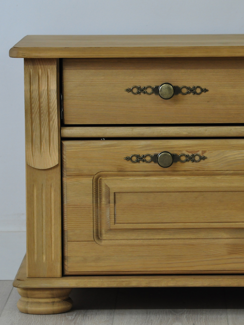 Скамья в прихожую Сюзанна из сосны, обувница