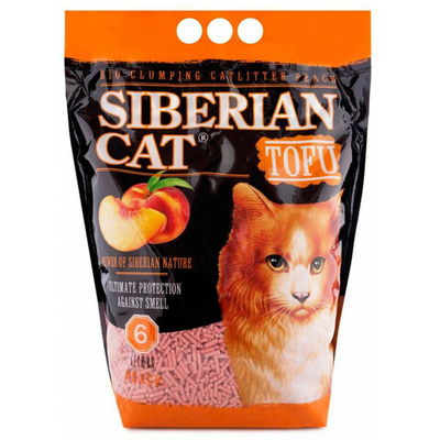 Сибирская Кошка Тофу Персик биоразлаг.комкующ.