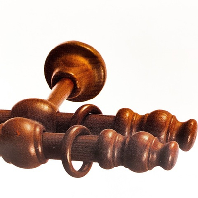 Карниз для штор двойной 28мм Вишня 3,0м