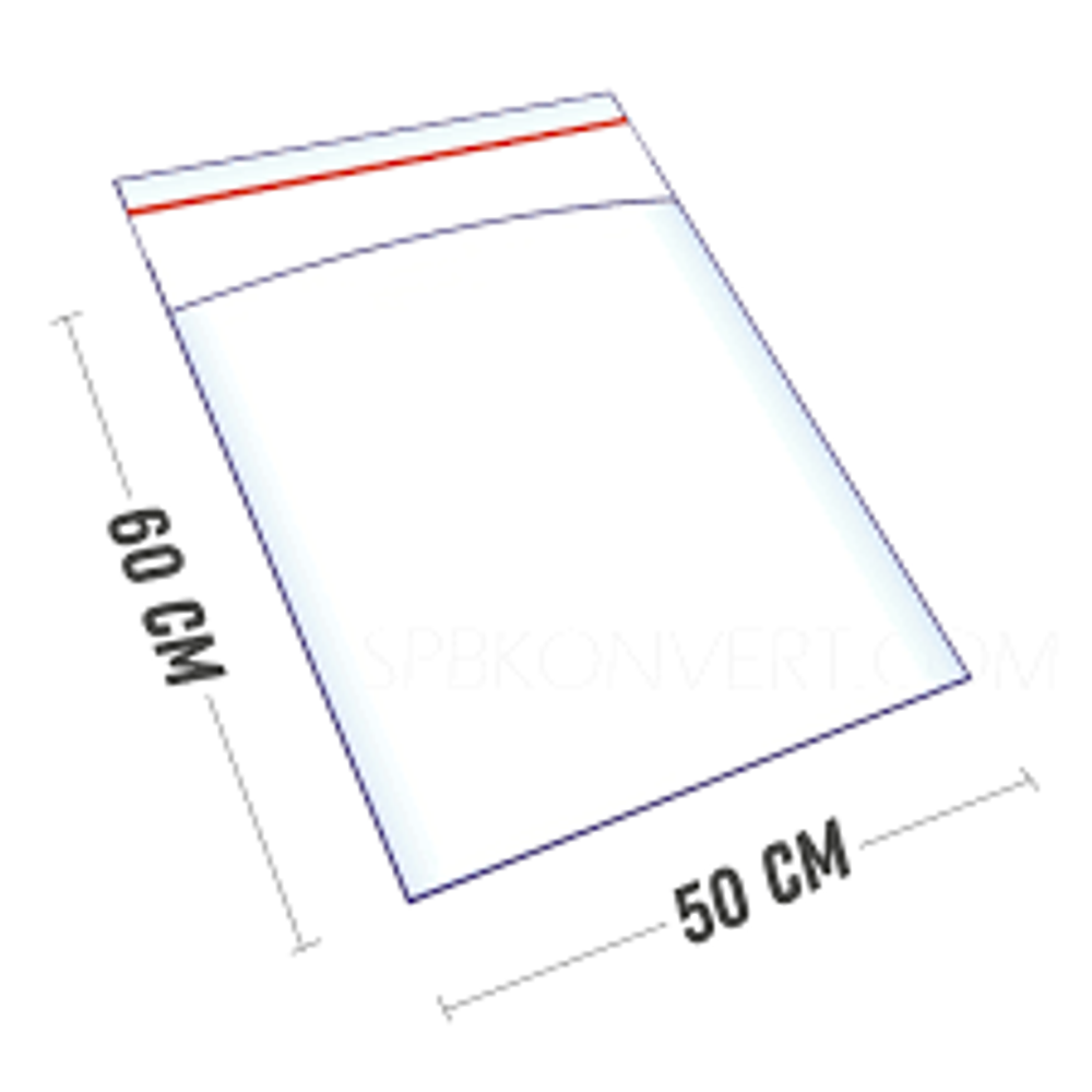 Пакет с клеевым клапаном 500*600+50мм 25мкм