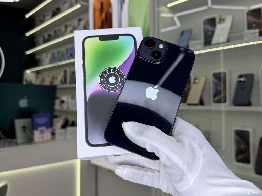 iPhone 14, 128 ГБ, SIM + eSIM б/у