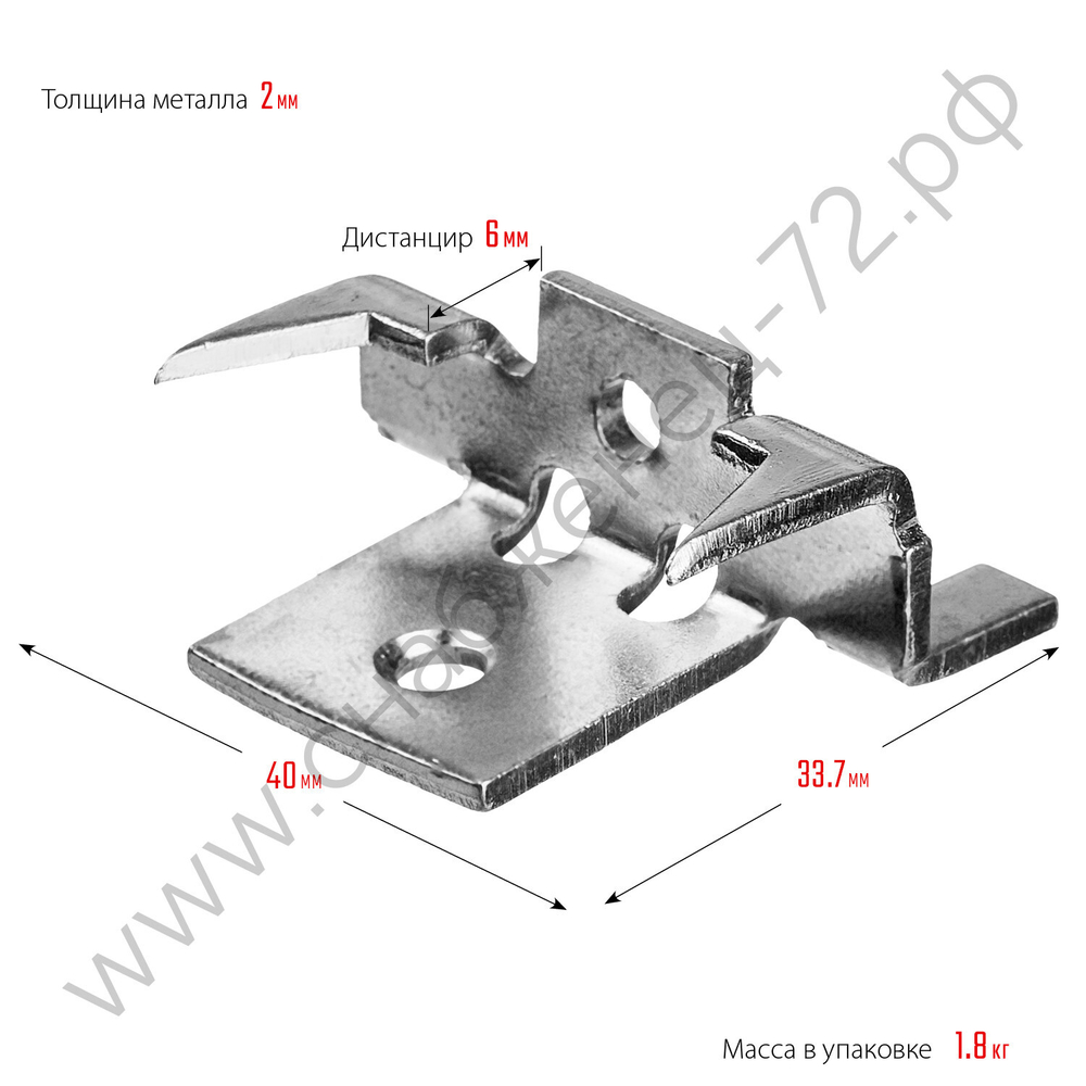 ЗУБР Союз, крепеж с шипами и дистанциром для террасной доски, цинк, 80 шт (30701)