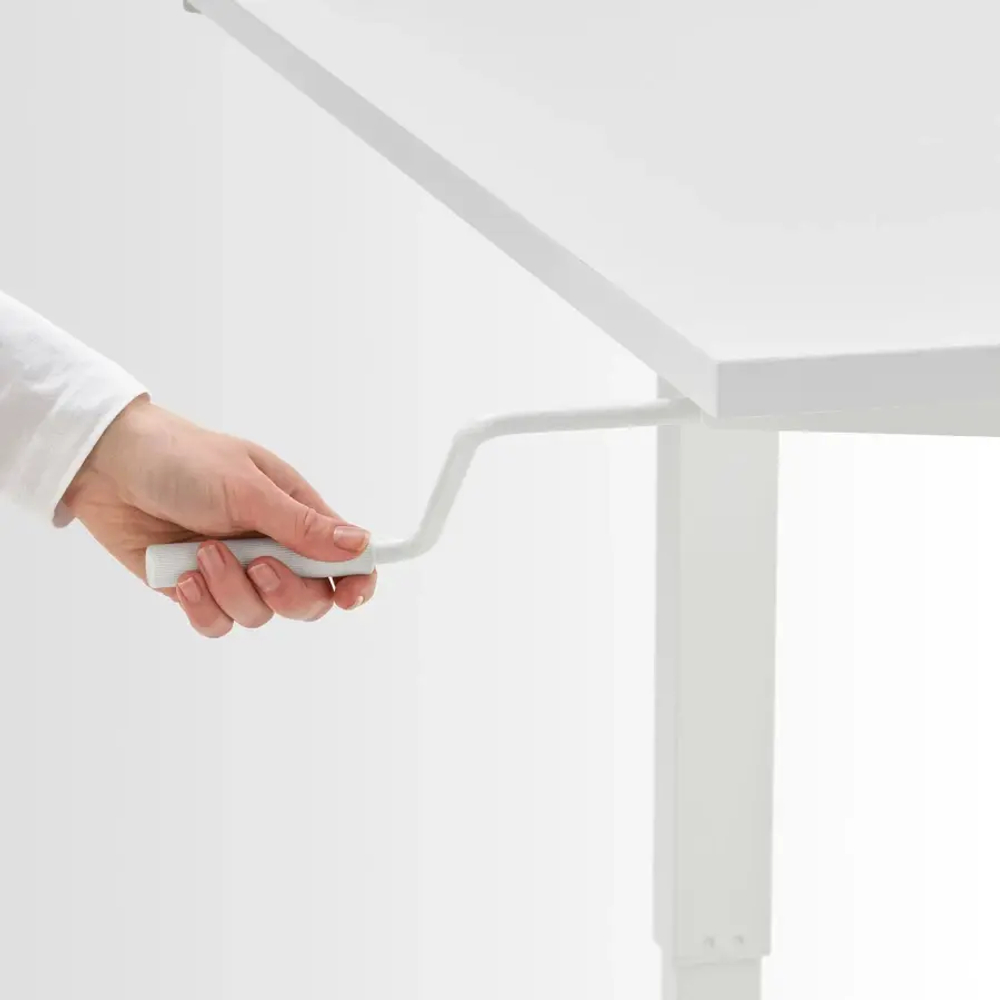 Стол регулируемый по высоте - IKEA TROTTEN/MATCHSPEL, ТРОТТЕН/МАТЧСПЕЛ ИКЕА, белый, 120х70х72-122 см
