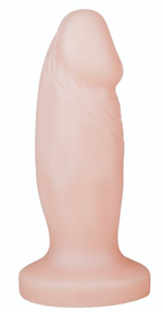 Телесная анальная пробка-фаллос - 12 см. (Цвет: телесный)