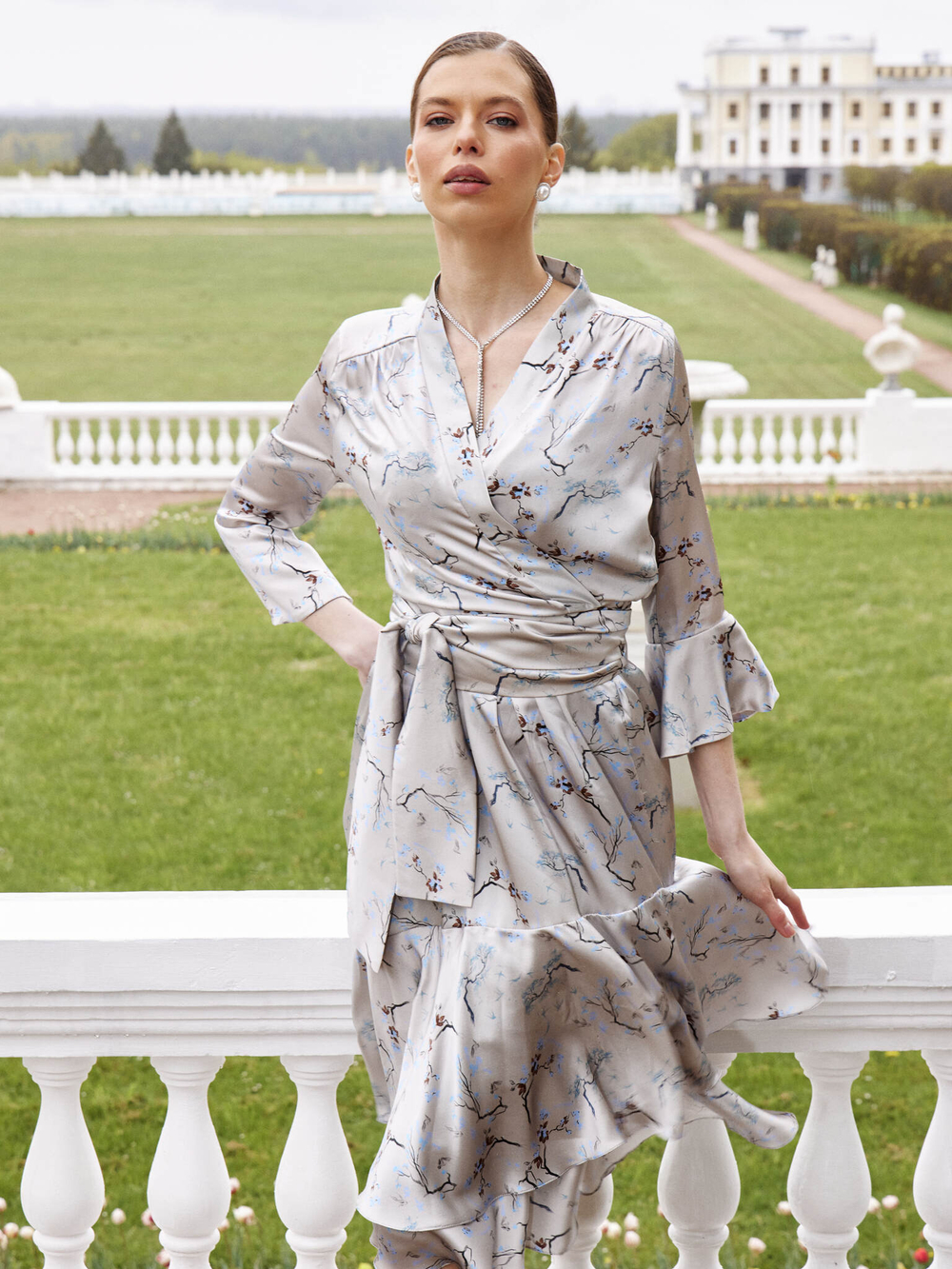 Костюм Josephine Blue из 100% шелка