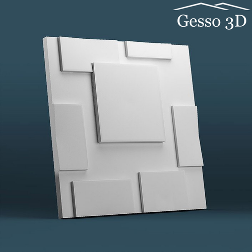 Гипсовая 3D панель Квадрат