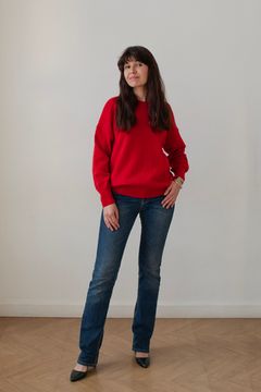 Джемпер Л.Т., 100% шерсть ягнёнка, цвет марсельеза.