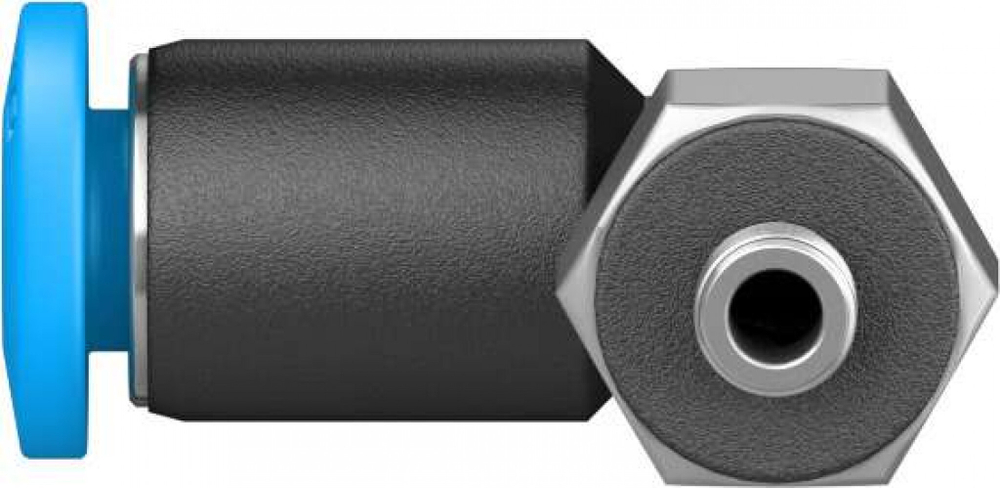 QSML-M3-4-100 Угловой штуцер с цанговым зажимом и резьбой