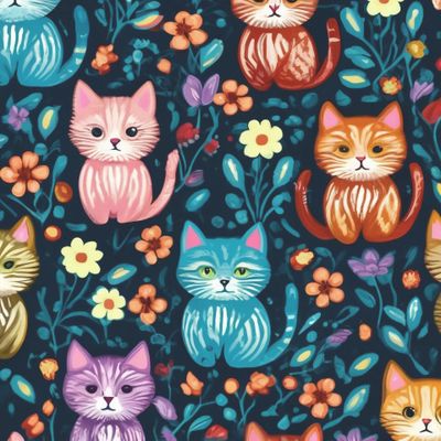 Цветочные котики