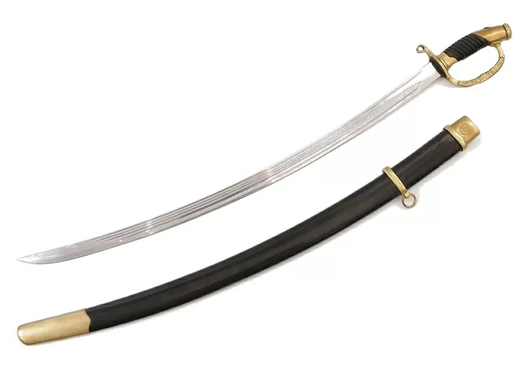 Kовaная закаленнaя Шашкa Знаменной группы (подзнаменка) 1940 г. С портупеей и темляком