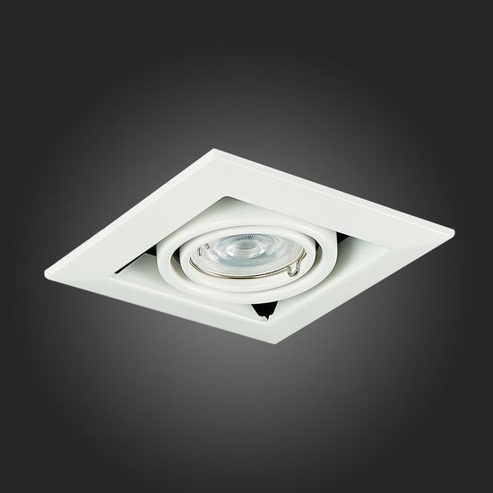 ST250.558.01 Св-к встр. Черный, Белый GU10 1*50W  IP20 L126xW126xH70 220V Без ламп Встраиваемые светильники