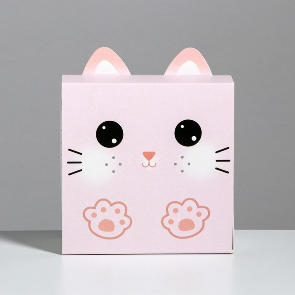 Коробка складная «Открывай скорее», 15 × 15 × 8 см