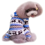 Комбинезон зимний для мелких и средних пород собак «МОДНЫЙ БРО», цвет голубой, р L