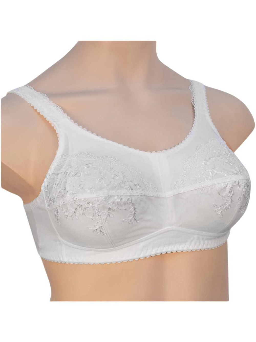 Бюстгальтер для фиксации экзопротеза молочной железы Valeria 95F белый