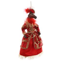 GAEM Игрушка набивная подвес "Лошадь", L15 W9 H37/22 см