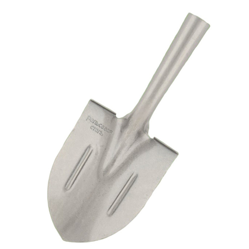 Лопата штыковая   Дамская  Рельс.сталь,  удлиненная  тулейка  с реб жест.,б/чер/   S518-13