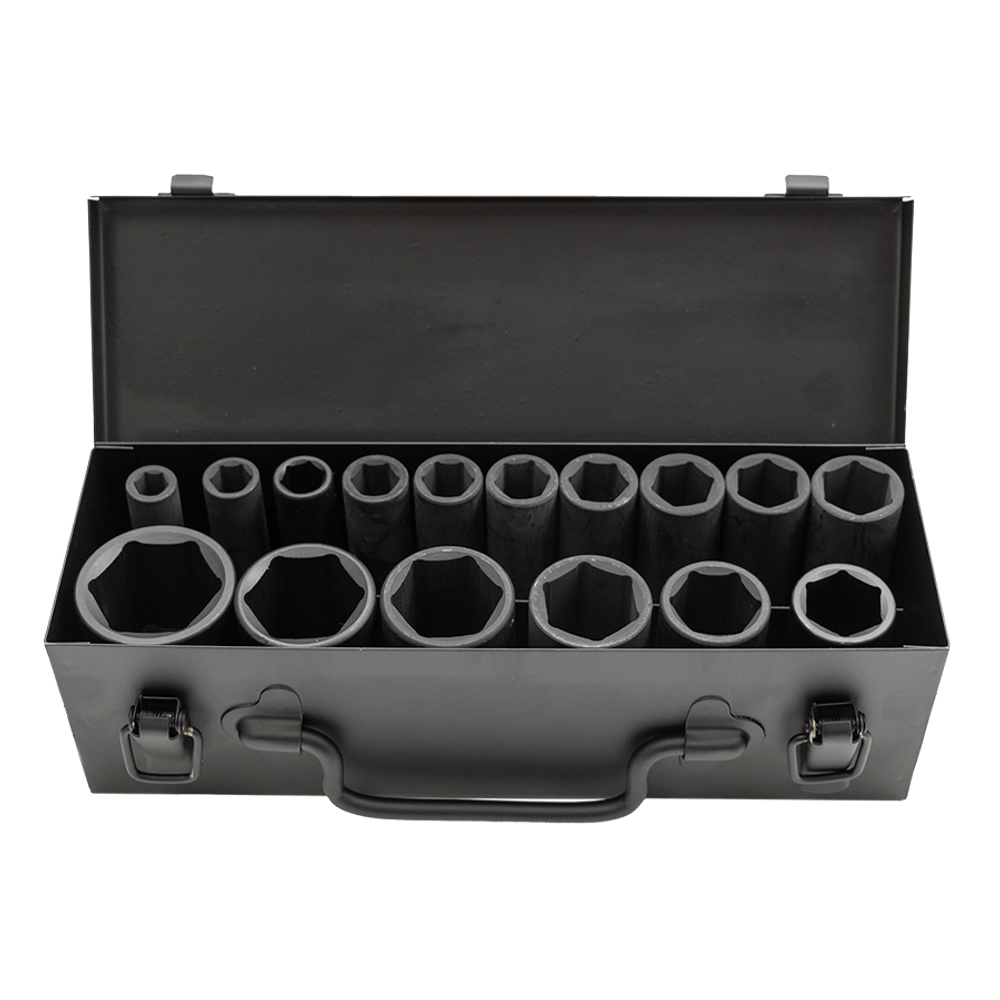 CS122316 Набор длинных ударных головок 1/2"  10-36 мм.