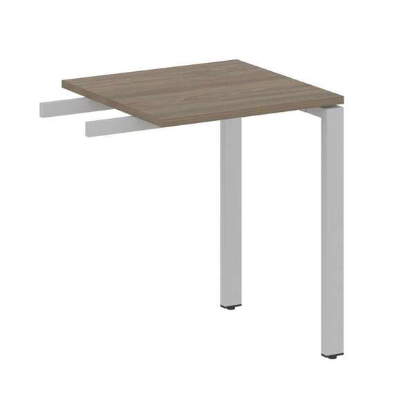 Metal System Приставной элемент на П-образном м/к БП.ПР-1 Вяз Благородный/Металл Серый 600*600*750