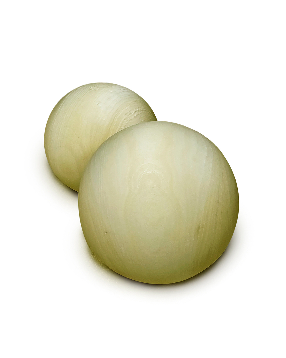 Шар 80мм липа, деревянная заготовка, набор 2шт