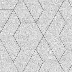 Тротуарная плитка ТРАПЕЦИЯ - Гранит Белый