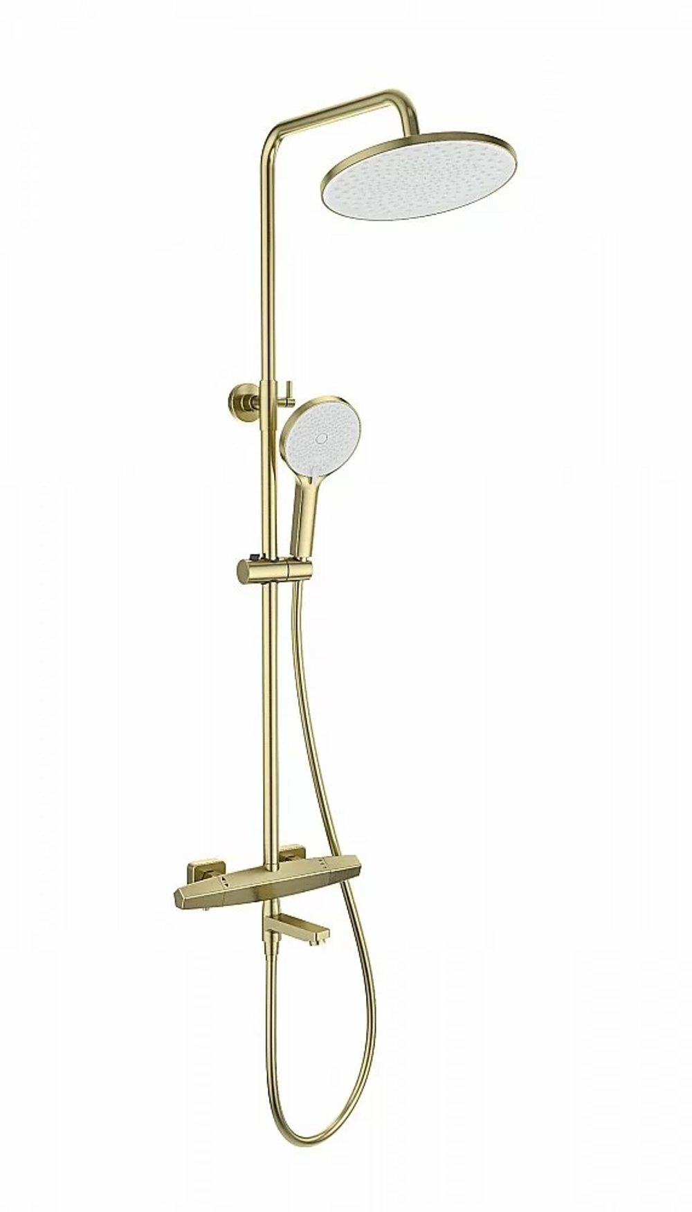 Душевая система с термостатом WONZON & WOGHAND NEO WW-B3046-A1-BG брашированное золото
