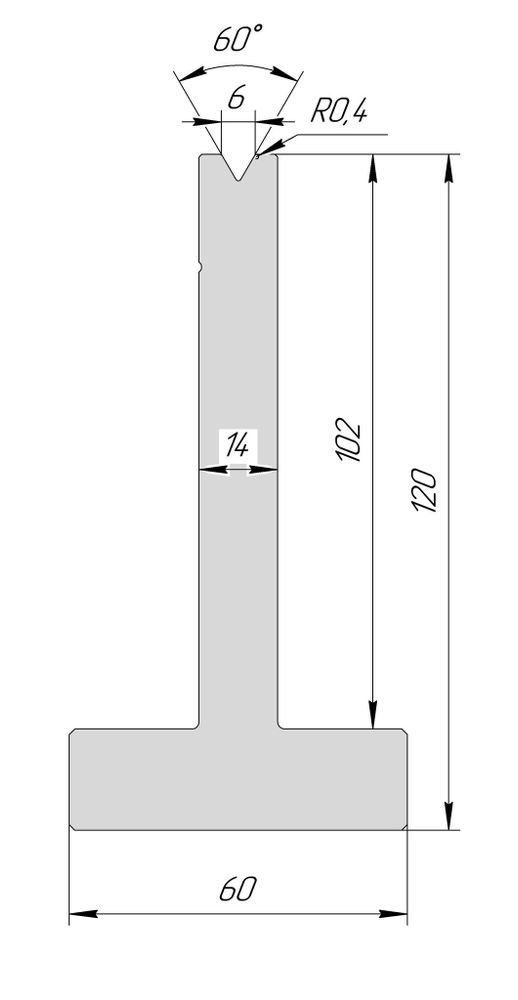 T-матрица AT 3059 60° V6 H120