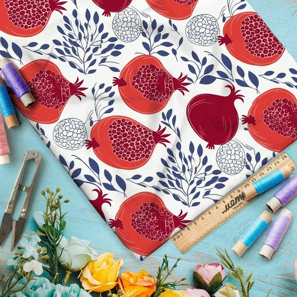 Ткань премиум дюспо плоды граната