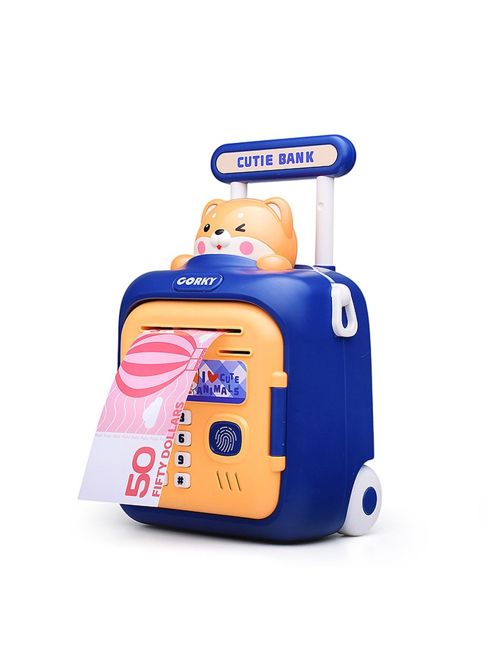 Игрушка Копилка Чемодан с рисунком мишка (33825)