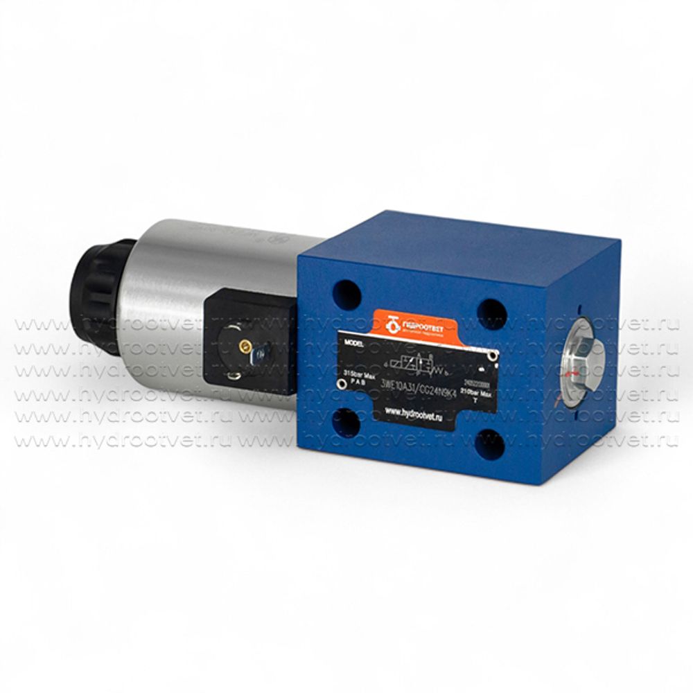 3WE10A31/CG24N9K4 - Гидрораспределитель золотниковый Ду 10 с электроуправлением G24, схема A (573), возврат - пружинный 3WE10A31/CG24N9K4 - Гидрораспределитель золотниковый Ду 10 с электроуправлением G24, схема A (573), возврат - пружинный