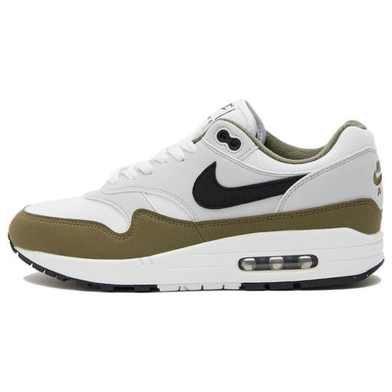 Nike Air Max 1 Повседневная обувь Низкий Топ Серо-зеленый Мужская