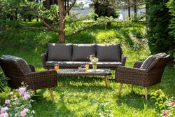 "Прованс" лаунж-зона плетеная из искусственного ротанга, цвет коричневый