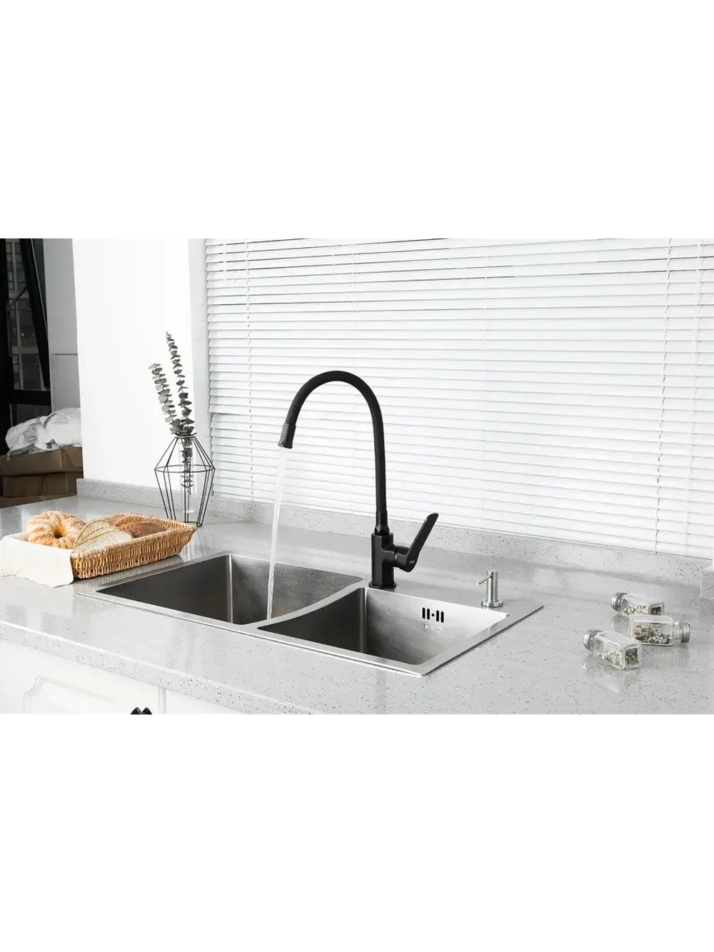 Смеситель для кухни с гибким изливом FRAP F4462