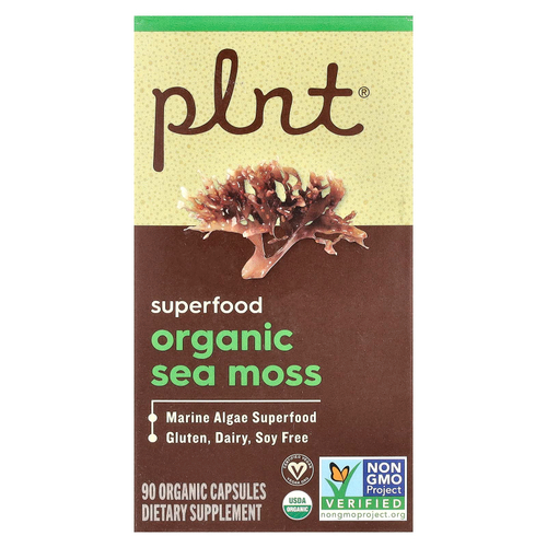 Plnt, Органический морской мох, 90 органических капсул